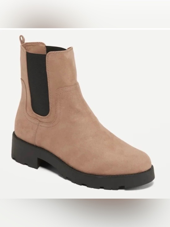 Old Navy Shoes - OLD NAVY Faux Leather Chelsea Boots in Taupe‎